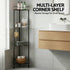 2x Floor Standing Shower Caddy 4 Tier Rustproof Bathroom Storage