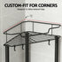 2x Floor Standing Shower Caddy 4 Tier Rustproof Bathroom Storage