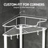 Artiss 4 Tier Floor Standing Corner Shower Caddy Bathroom Organizer White