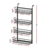 Over Door Bathroom Rack Hanging Organiser 4 Tier No Drill 91cm Black