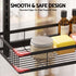 Over Door Bathroom Rack Hanging Organiser 4 Tier No Drill 91cm Black