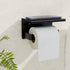 Toilet Paper Roll Holder w/ Storage Shelf