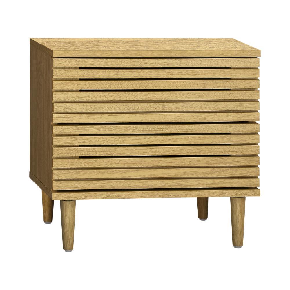 Bedside Tables 2 Drawers Unique Handle-Free