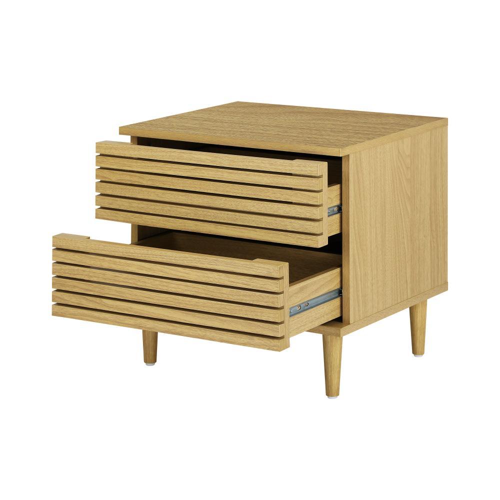 Bedside Tables 2 Drawers Unique Handle-Free