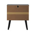 2X Bedside Table 2 Drawers Storage Cabinet Rattan