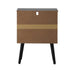 2X Bedside Table Storage Drawer Shelf Rattan
