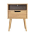 Bedside Tables Set of 2 Wood