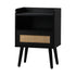 Bedside Table Drawer Side End Table Rattan