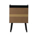 Bedside Table Drawer Side End Table Rattan