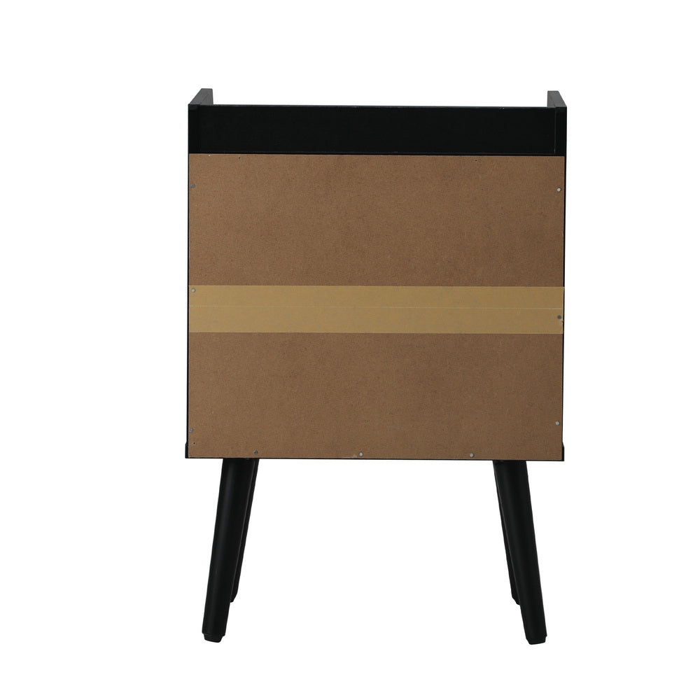 2X Bedside Table Drawer Side Table Rattan