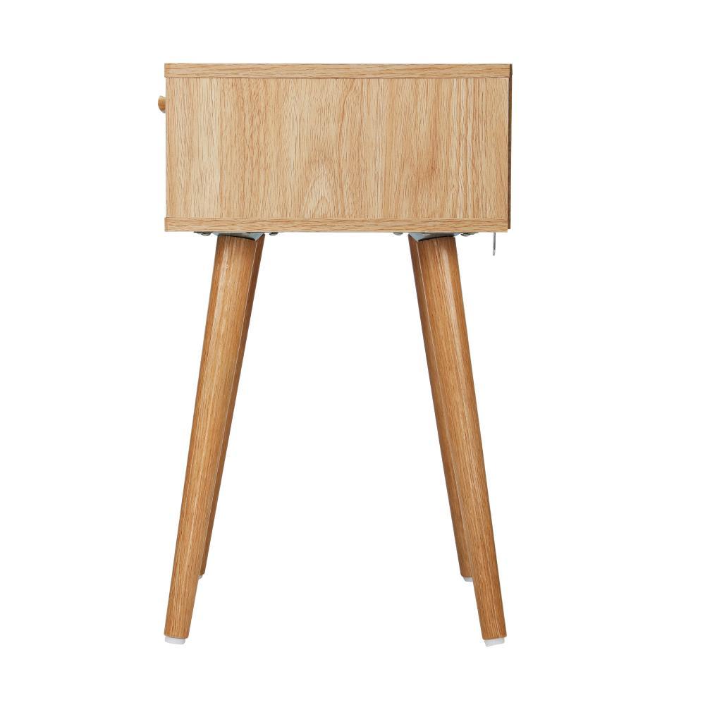 Bedside Table Wooden Rattan Furniture