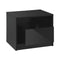 Bedside Tables RGB LED High Gloss Black