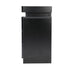Bedside Table RGB LED 3 Drawers Black