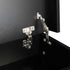 Bedside Tables Set of 2 LED Nightstand Black