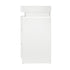 Bedside Table RGB LED 3 Drawers White