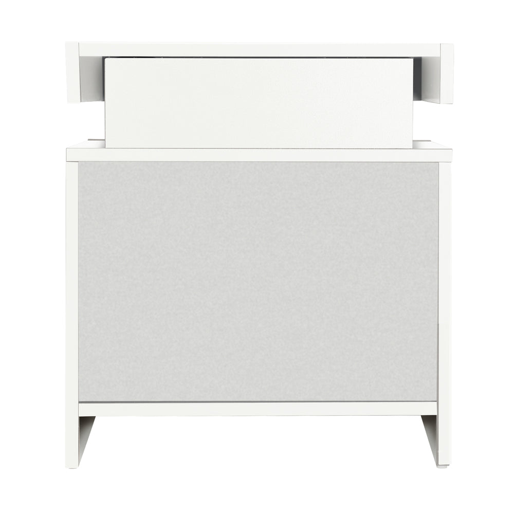 Bedside Tables Set of 2 LED White