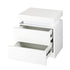 Bedside Tables Set of 2 LED White