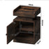 Oikiture 2x LED Bedside Table USB Charging Station Natural
