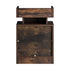 Oikiture 2x LED Bedside Table USB Charging Station Natural
