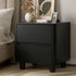 Bedside Table 2 Drawers Storage Cabinet Nightstand Black