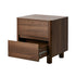 2x Bedside Table 2 Drawers Storage Cabinet Nightstand Walnut