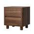 2x Bedside Table 2 Drawers Storage Cabinet Nightstand Walnut