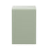 Oikiture 2PC Bedside Tables 2 Drawers Open Shelf Handle-Free Green