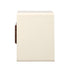 Oikiture Bedside Table With Drawer Open Shelves Retro-Modern