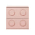 2x Bedside Table 2 Drawers Nightstand Side Cabinet Pink