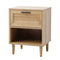 Bedside Table Nightstand Bedroom Storage Cabinet Natural
