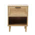 Bedside Table Nightstand Bedroom Storage Cabinet Natural