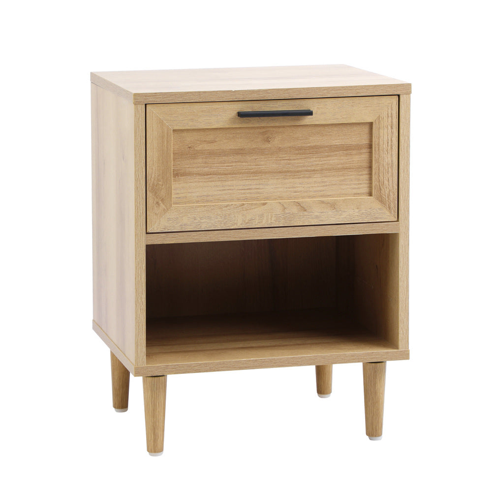 Bedside Tables Set of 2 Nightstand Natural