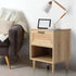 Bedside Tables Set of 2 Nightstand Natural