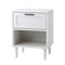 Bedside Table Nightstand Bedroom Storage Cabinet White