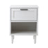 Bedside Table Nightstand Bedroom Storage Cabinet White