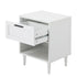 Bedside Table Nightstand Bedroom Storage Cabinet White
