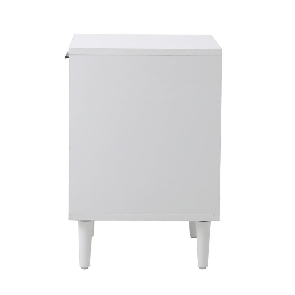 Bedside Tables Set of 2 Nightstand White