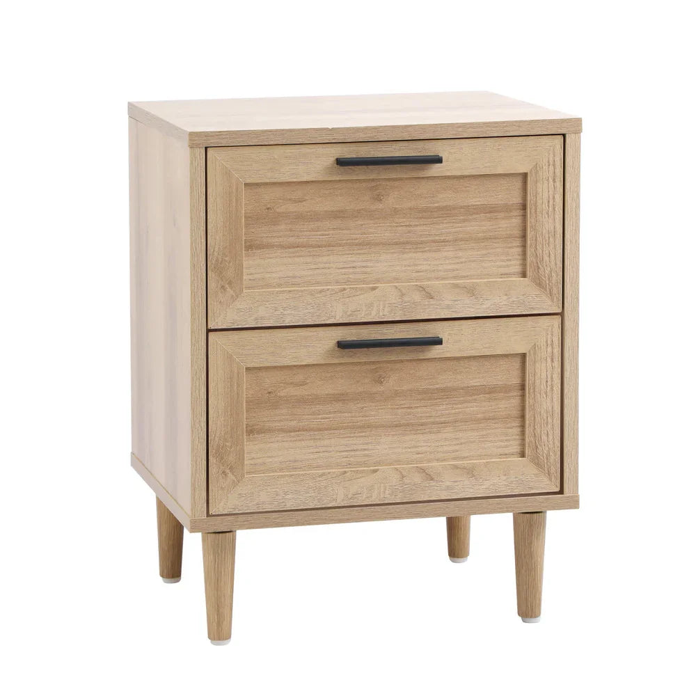 Bedside Tables Set of 2 Nightstand Wood