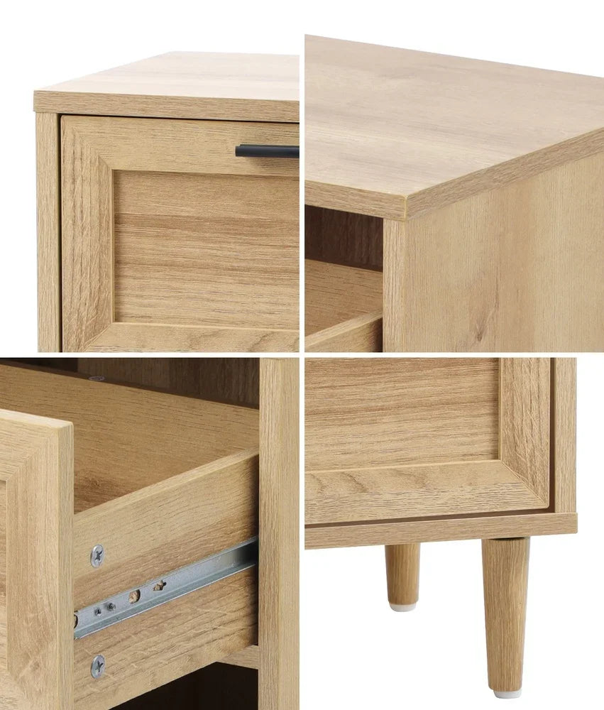 Bedside Tables Set of 2 Nightstand Wood