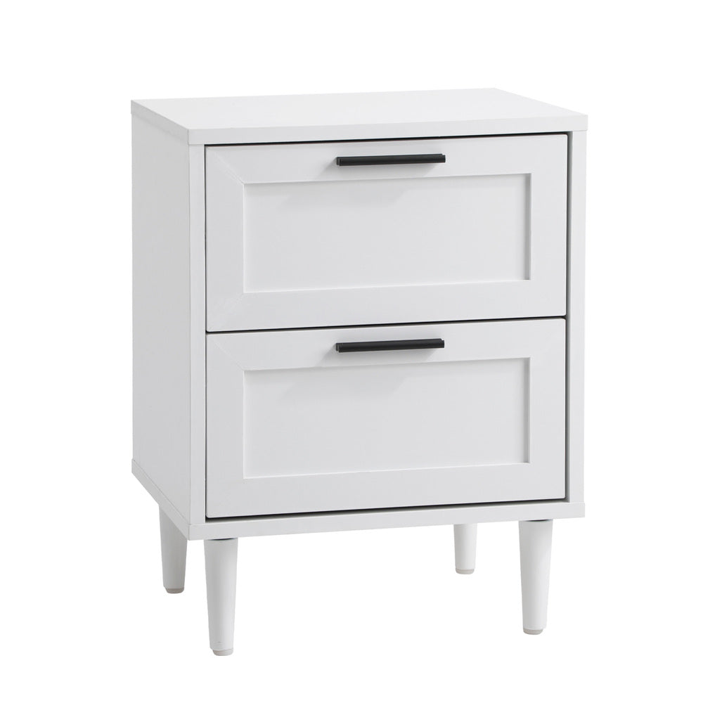 Bedside Tables Set of 2 Nightstand White