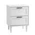Bedside Tables Set of 2 Nightstand White