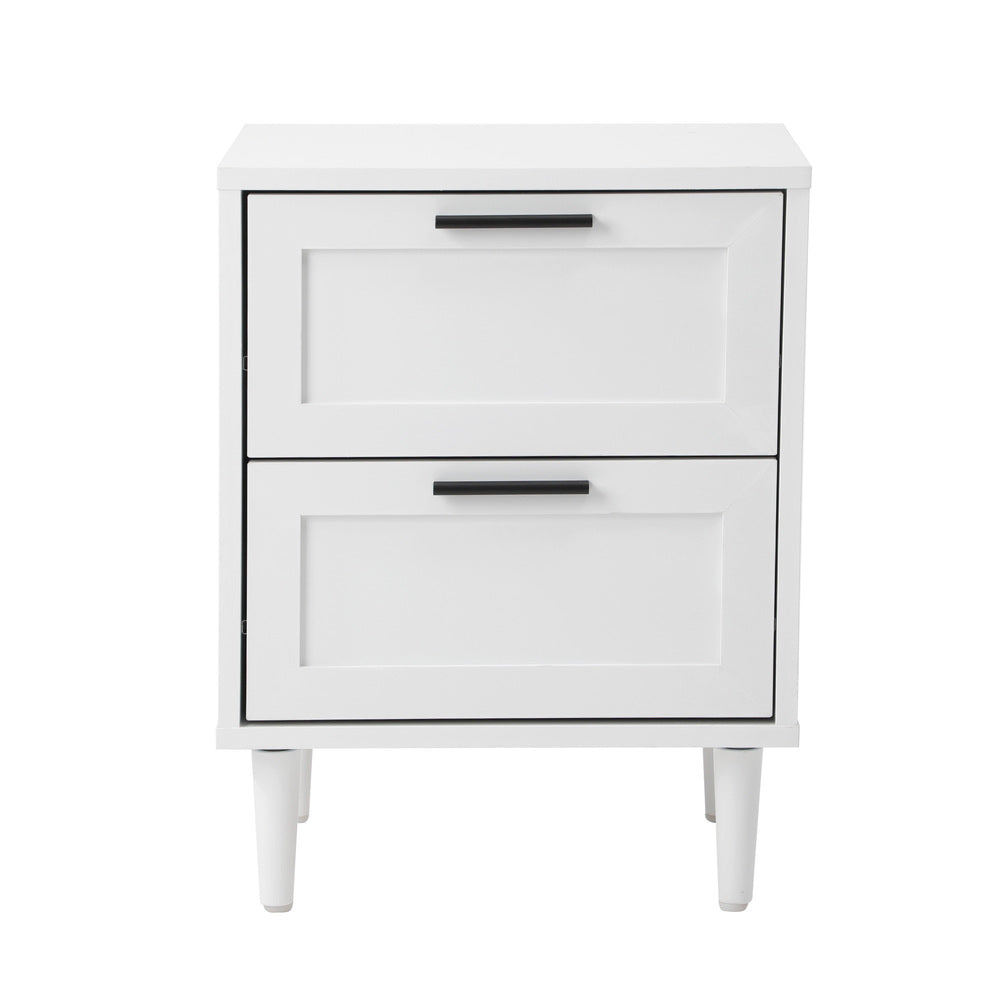 Bedside Tables Set of 2 Nightstand White