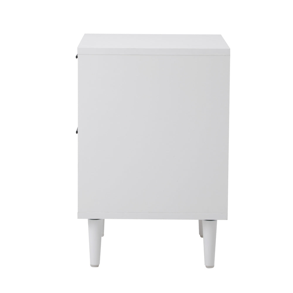Bedside Tables Set of 2 Nightstand White