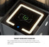 Oikiture Smart Bedside Table Wireless Charging LED Lights 3 Drawers