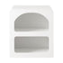 Bedside Table Open Shelf White