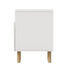 Oikiture Bedside Table Single Drawer Nightstand Kids Bedroom White