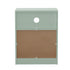 Bedside Table 2 Drawers Open Shelf Nightstand Cabinet Green