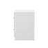 Oikiture Bedside Table – White, 2‑Drawer Nightstand, Classic Design