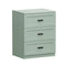 Bedside Table 3 Drawers Nightstand Cabinet End Table Green