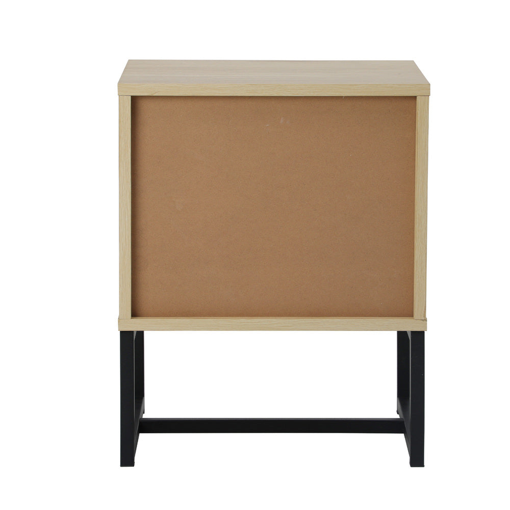 Set of 2 Bedside Tables Bedroom Metal